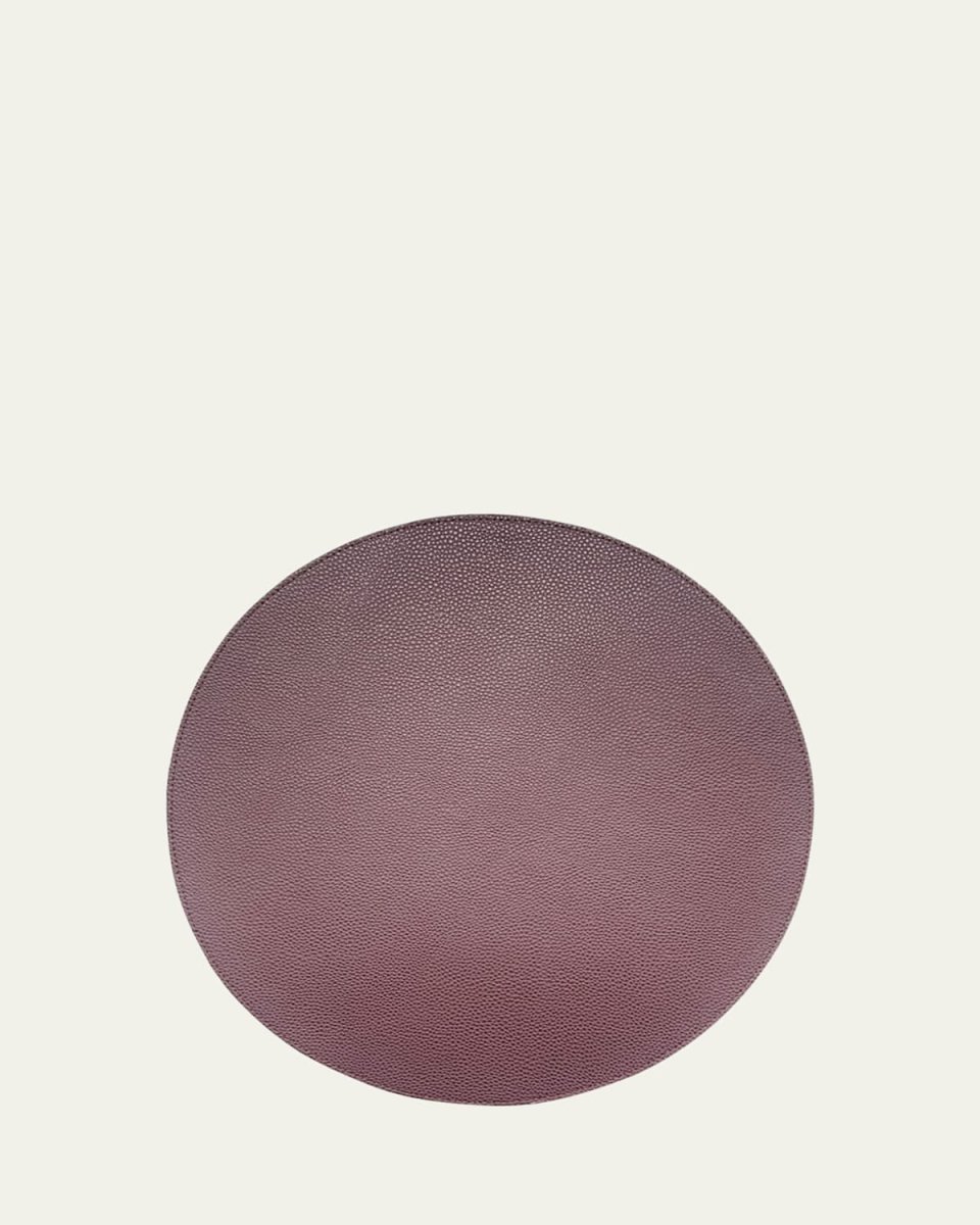 Faux Leather Round Reversible Placemat